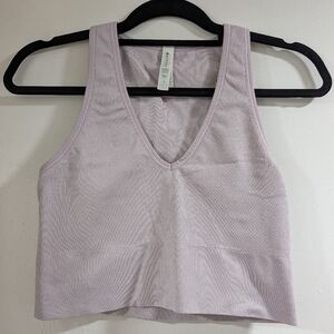 Athleta Light Purple Ribbed Tank